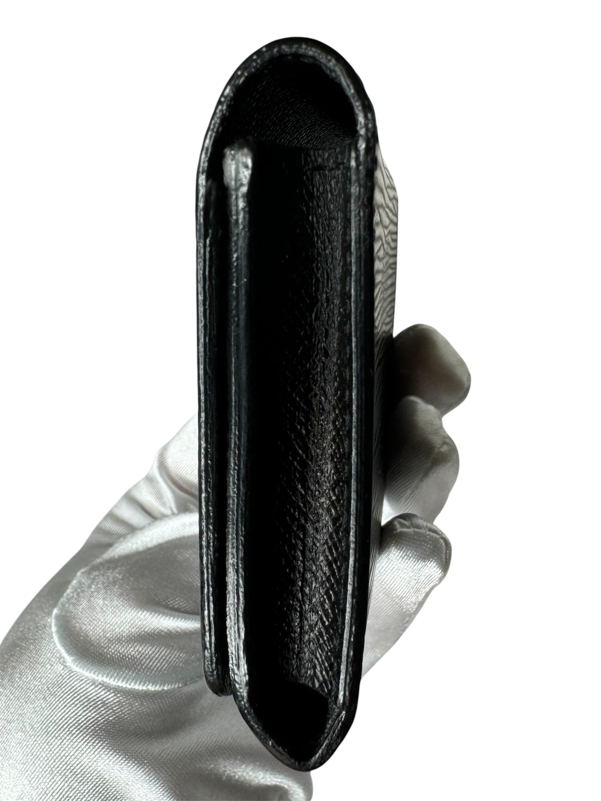 Louis Vuitton Black Epi Leather Card Holder (Full Set)