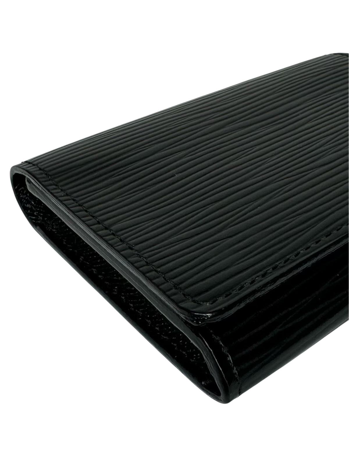 Louis Vuitton Black Epi Leather Card Holder (Full Set)