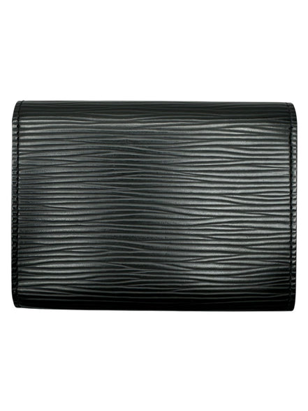 Louis Vuitton Black Epi Leather Card Holder (Full Set)