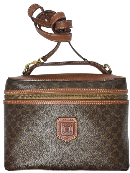 Celine Brown Macadam Canvas Vintage Handbag