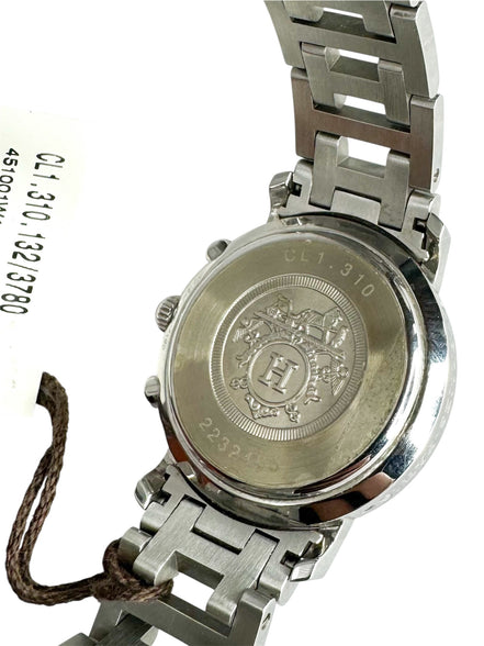 Hermes Stainless Steel Clipper Women's Watch (Full Set)