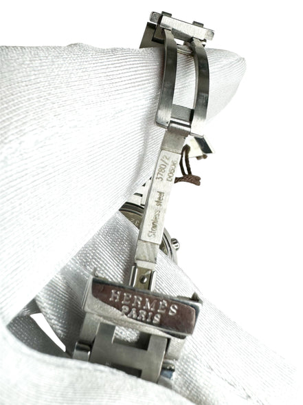 Hermes Stainless Steel Clipper Women's Watch (Full Set)
