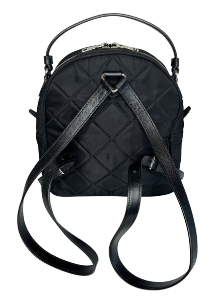 Prada Black Nylon Tessuto Impuntu Quilted Backpack